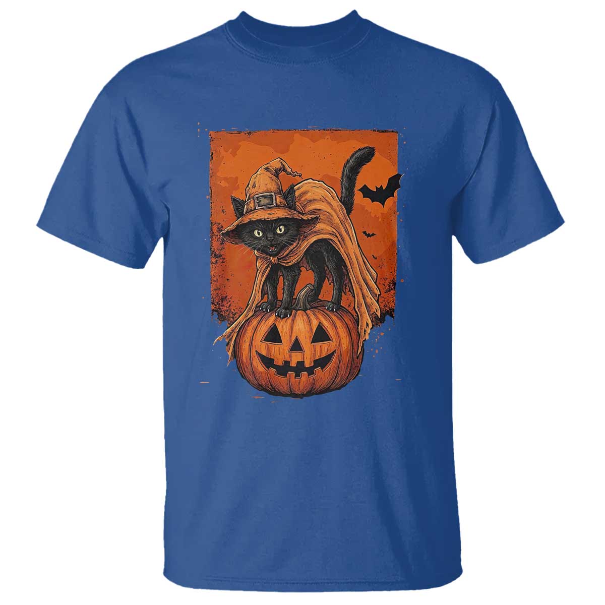 Spooky Halloween Black Cat Witch T Shirt Witchcraft Fantasy Gift
