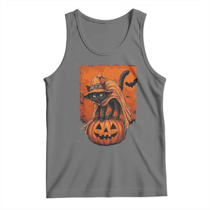 Spooky Halloween Black Cat Witch Tank Top Witchcraft Fantasy Gift