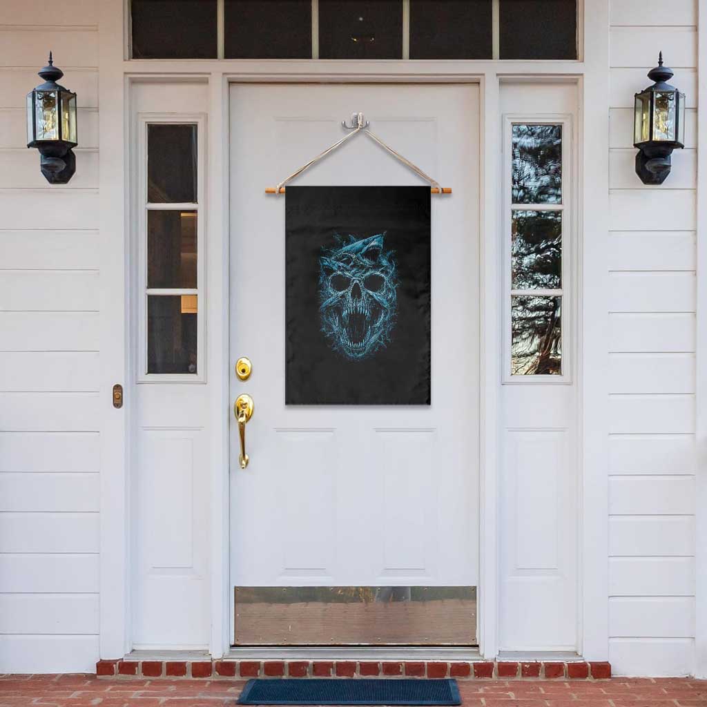 Vintage Great White Shark Skull Garden Flag Deep Sea Horror Art TS12 Print Your Wear