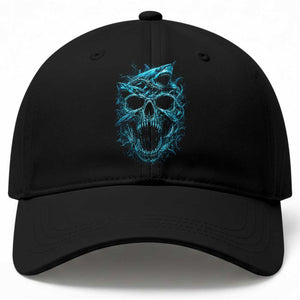Vintage Great White Shark Skull Baseball Cap Deep Sea Horror Art TS12 Print Your Wear