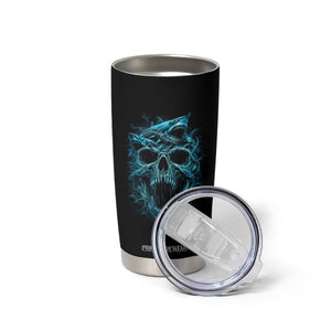 Vintage Great White Shark Skull Tumbler Cup Deep Sea Horror Art TS12 Print Your Wear