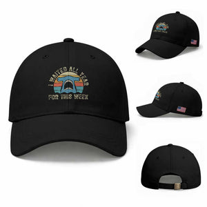 Hammerhead Shark Baseball Cap I Waited All Year For This Week Ocean Lover TS12 Baseball Cap Universal Fit Black Print Your Wear
