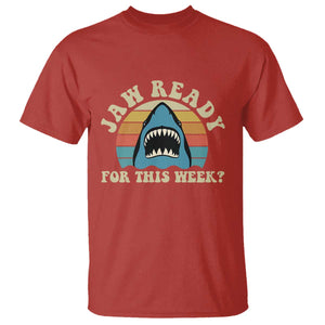 Jaw Ready For This T Shirt Vintage Shark Lover Ocean Wildlife TS12 Red Print Your Wear