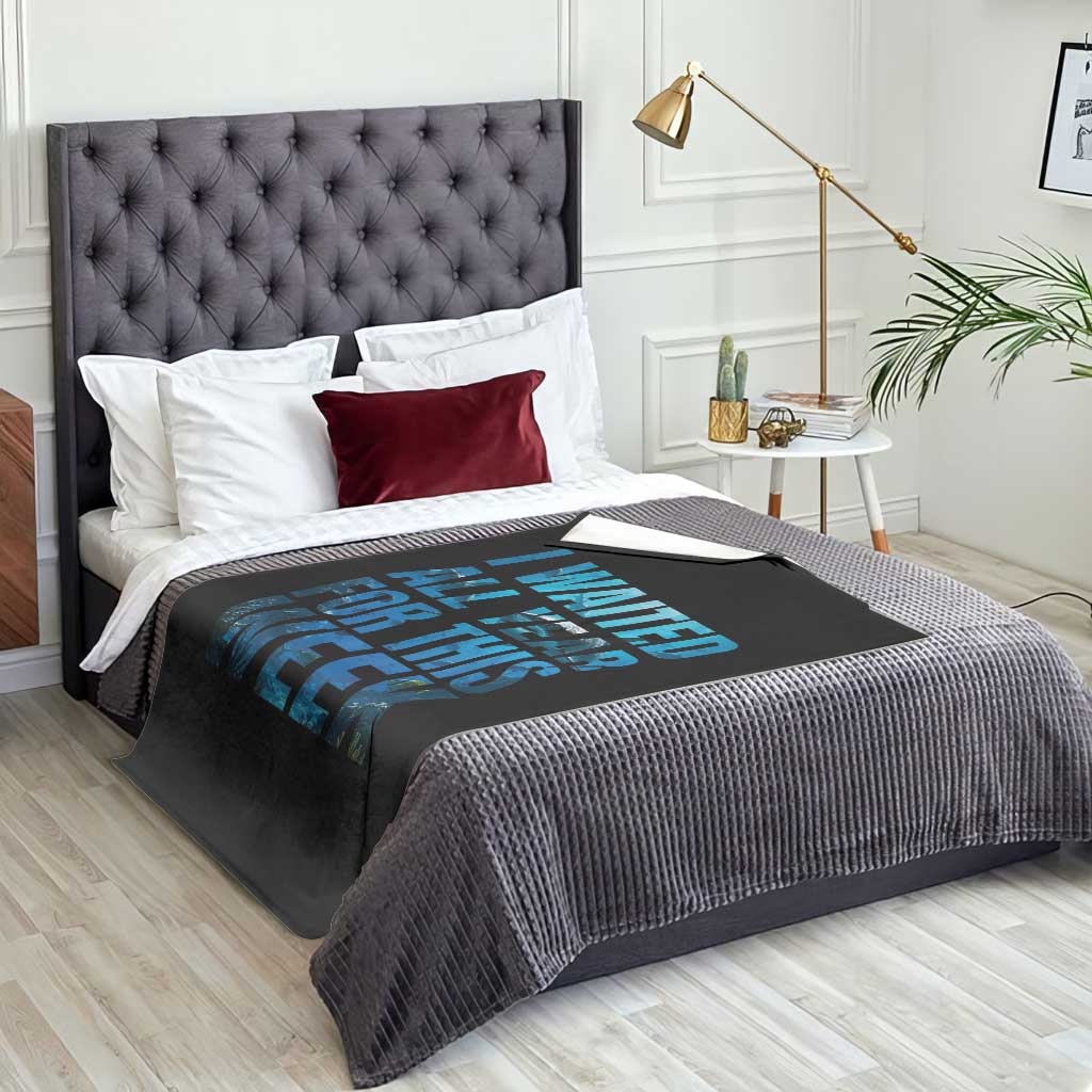 Shark Lover Week Gift Throw Blanket I Waited All Year For This Week TS12 Print Your Wear