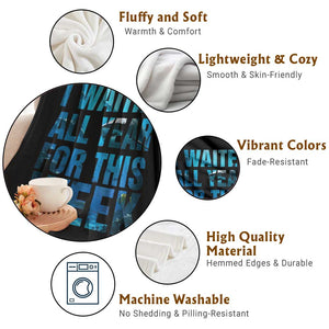 Shark Lover Week Gift Throw Blanket I Waited All Year For This Week TS12 Print Your Wear