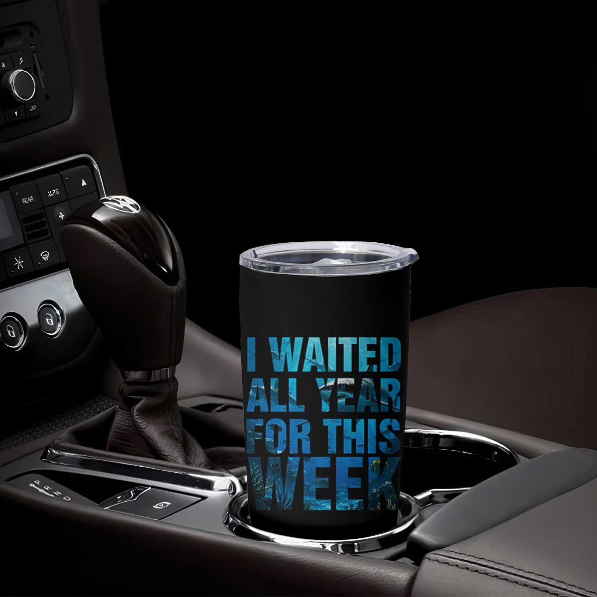 Shark Lover Week Gift Tumbler Cup I Waited All Year For This Week TS12 Print Your Wear