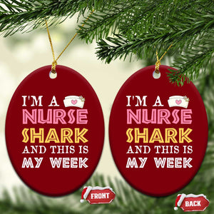 Funny Nurse Shark Gift Ceramic Ornament This Is My Week TS12 Print Your Wear