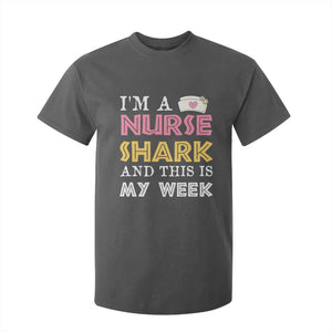 Funny Nurse Shark Gift T Shirt For Kid This Is My Week TS12 Dark Heather Print Your Wear