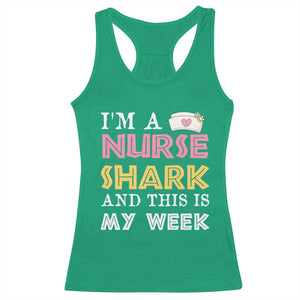 Funny Nurse Shark Gift Racerback Tank Top This Is My Week TS12 Irish Green Print Your Wear