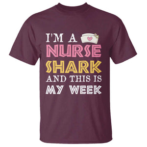 Funny Nurse Shark Gift T Shirt This Is My Week TS12 Maroon Print Your Wear