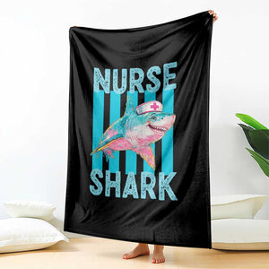 Funny Nurse Shark Throw Blanket Medical Worker Appreciation Gift TS12 Print Your Wear