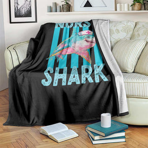Funny Nurse Shark Throw Blanket Medical Worker Appreciation Gift TS12 Print Your Wear