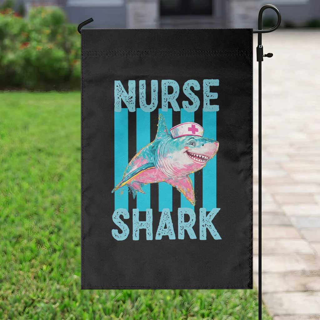 Funny Nurse Shark Garden Flag Medical Worker Appreciation Gift TS12 Print Your Wear