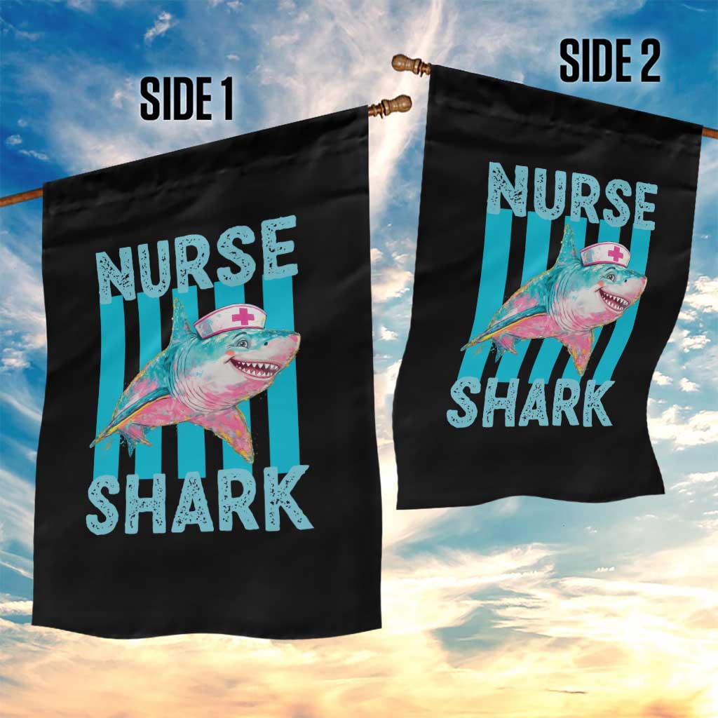 Funny Nurse Shark Garden Flag Medical Worker Appreciation Gift TS12 Print Your Wear
