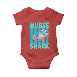 Funny Nurse Shark Baby Onesie Medical Worker Appreciation Gift TS12 Red Print Your Wear