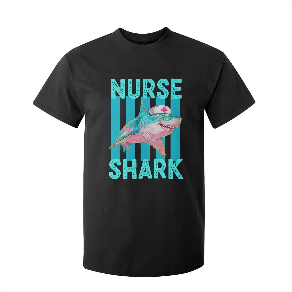Funny Nurse Shark T Shirt For Kid Medical Worker Appreciation Gift TS12 Black Print Your Wear
