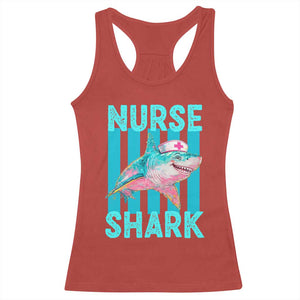 Funny Nurse Shark Racerback Tank Top Medical Worker Appreciation Gift TS12 Red Print Your Wear
