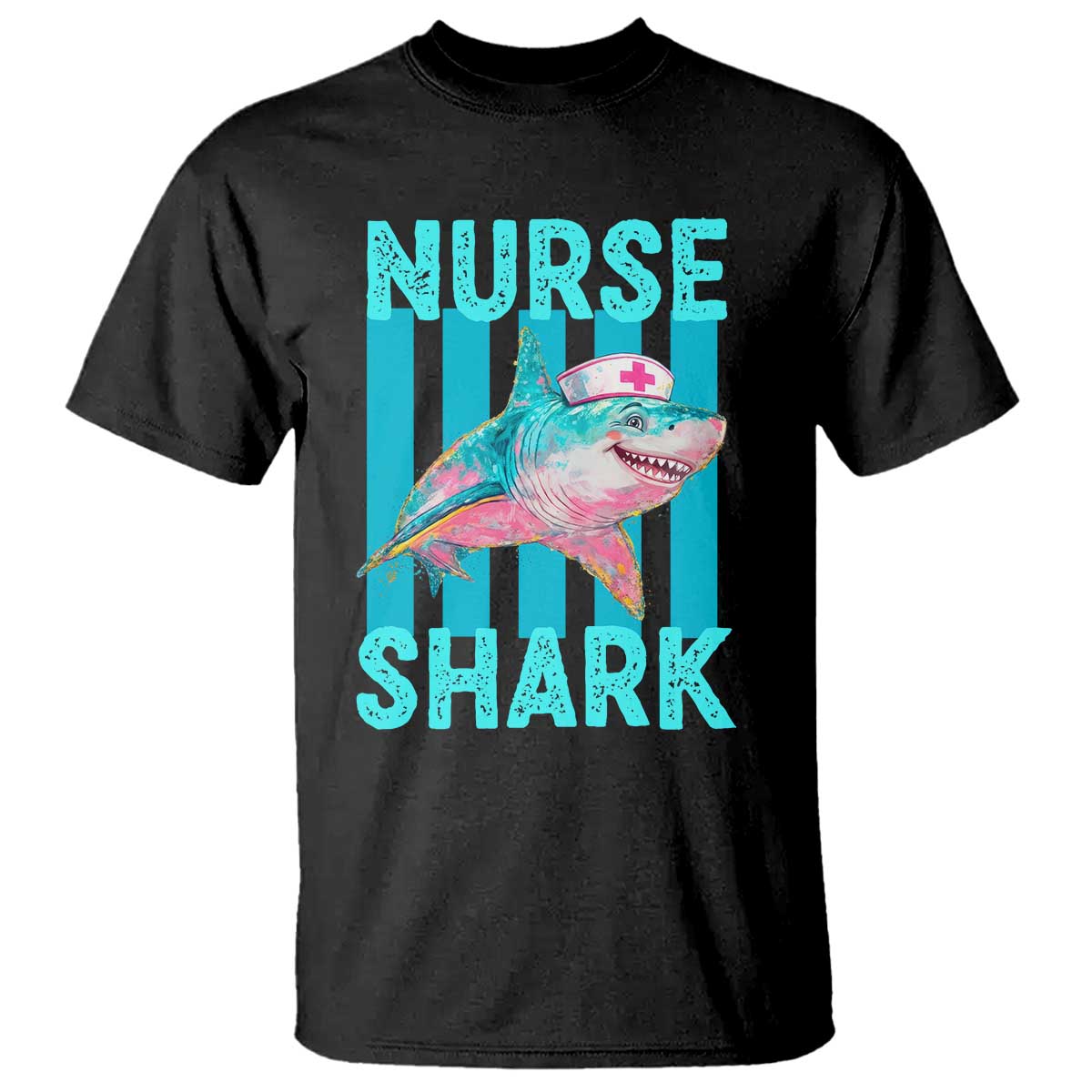 Funny Nurse Shark T Shirt Medical Worker Appreciation Gift TS12 Black Print Your Wear