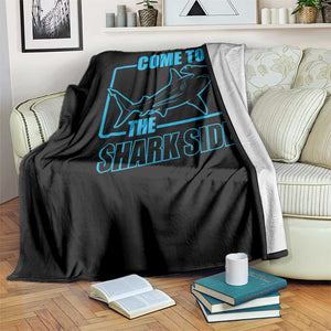Funny Hammerhead Shark Lover Throw Blanket Come To The Shark Side TS12 Print Your Wear