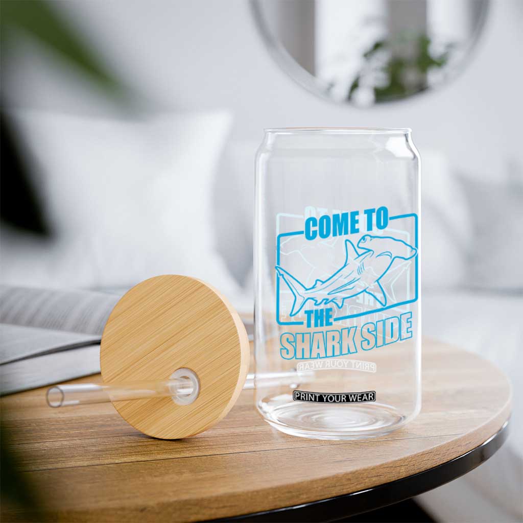 Funny Hammerhead Shark Lover Glass Can Come To The Shark Side TS12 Print Your Wear