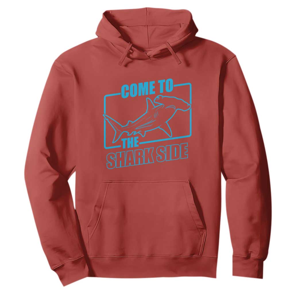 Funny Hammerhead Shark Lover Hoodie Come To The Shark Side TS12 Red Print Your Wear