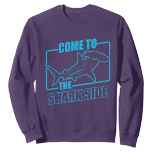 Funny Hammerhead Shark Lover Sweatshirt Come To The Shark Side TS12 Purple Print Your Wear