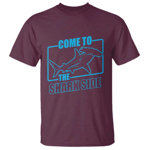 Funny Hammerhead Shark Lover T Shirt Come To The Shark Side TS12 Maroon Print Your Wear