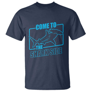 Funny Hammerhead Shark Lover T Shirt Come To The Shark Side TS12 Navy Print Your Wear