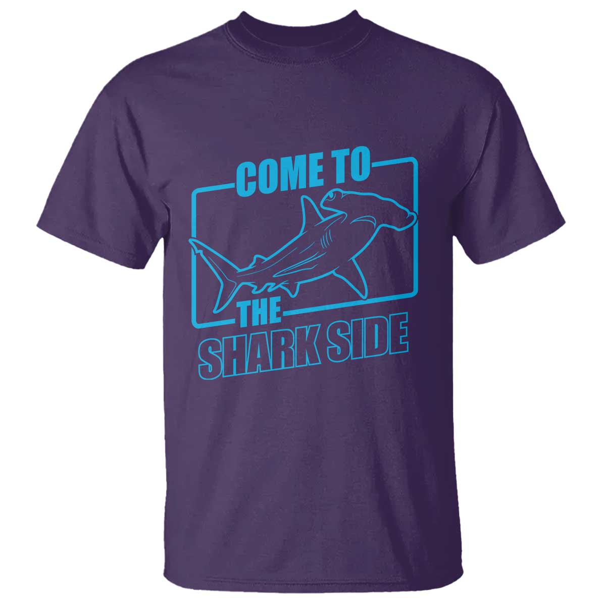 Funny Hammerhead Shark Lover T Shirt Come To The Shark Side TS12 Purple Print Your Wear
