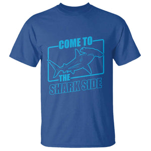 Funny Hammerhead Shark Lover T Shirt Come To The Shark Side TS12 Royal Blue Print Your Wear