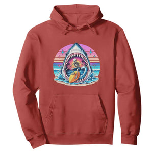 Shark Skeleton Surfer Hoodie Hawaiian Beach Vacation Gift TS12 Red Print Your Wear