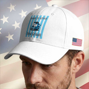 Ready To Attack 3rd Grade Baseball Cap Funny Shark Driving Car Back To School TS12 Print Your Wear