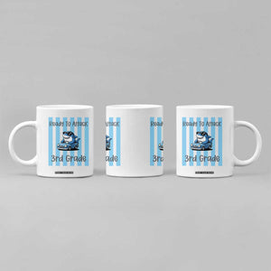 Ready To Attack 3rd Grade Coffee Mug Funny Shark Driving Car Back To School TS12 Print Your Wear