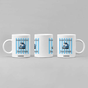 Ready To Attack 2nd Grade Coffee Mug Funny Shark Driving Car Back To School TS12 Print Your Wear
