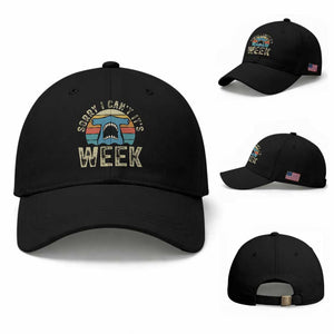 Vintage Hammerhead Shark Lover Baseball Cap Sorry I Cant Its Week TS12 Baseball Cap Universal Fit Black Print Your Wear