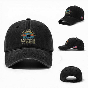 Vintage Hammerhead Shark Lover Washed Cotton Baseball Cap Sorry I Cant Its Week TS12 Washed Cap Universal Fit Black Print Your Wear