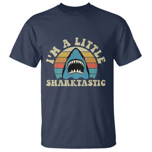 Im A Little Sharktastic T Shirt Vintage Shark Lover Week Gift TS12 Navy Print Your Wear