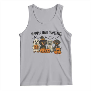 Funny Halloween Dachshund Tank Top Happy Halloweenie TS12 Athletic Heather Print Your Wear