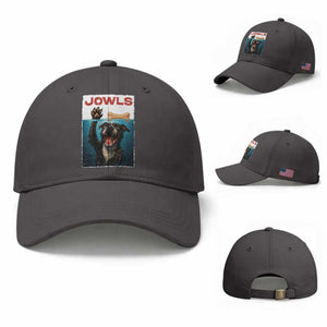Pitbull Lover Baseball Cap Funny Jowls Horror Dog Poster TS12 Baseball Cap Universal Fit Dark Gray Print Your Wear