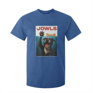 Pitbull Lover T Shirt For Kid Funny Jowls Horror Dog Poster TS12 Royal Blue Print Your Wear