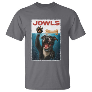 Pitbull Lover T Shirt Funny Jowls Horror Dog Poster TS12 Charcoal Print Your Wear