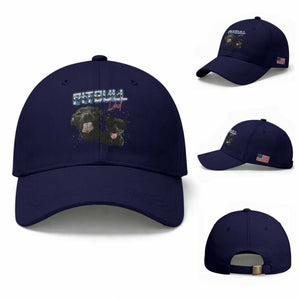 Pitbull Dad Baseball Cap Funny Gift For Pitbull Lover TS12 Baseball Cap Universal Fit Dark Blue Print Your Wear