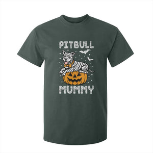Halloween Dog Lover T Shirt For Kid Funny Pitbull Mummy TS12 Dark Forest Green Print Your Wear