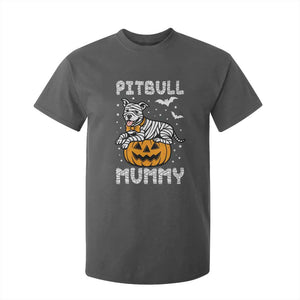 Halloween Dog Lover T Shirt For Kid Funny Pitbull Mummy TS12 Dark Heather Print Your Wear