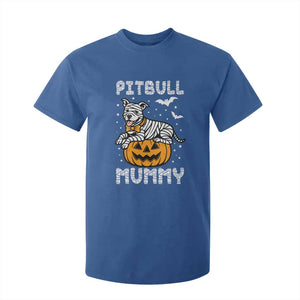 Halloween Dog Lover T Shirt For Kid Funny Pitbull Mummy TS12 Royal Blue Print Your Wear