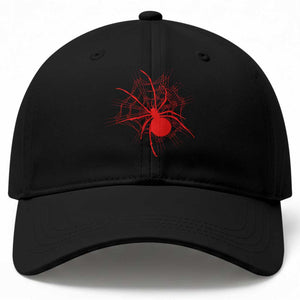 Red Black Widow Spider Baseball Cap Gothic Spider Web Vintage Horror Gift TS12 Print Your Wear