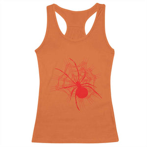 Red Black Widow Spider Racerback Tank Top Gothic Spider Web Vintage Horror Gift TS12 Orange Print Your Wear