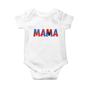 Spooky Mama Spider Web Baby Onesie Cute Halloween Mom Gift TS12 White Print Your Wear