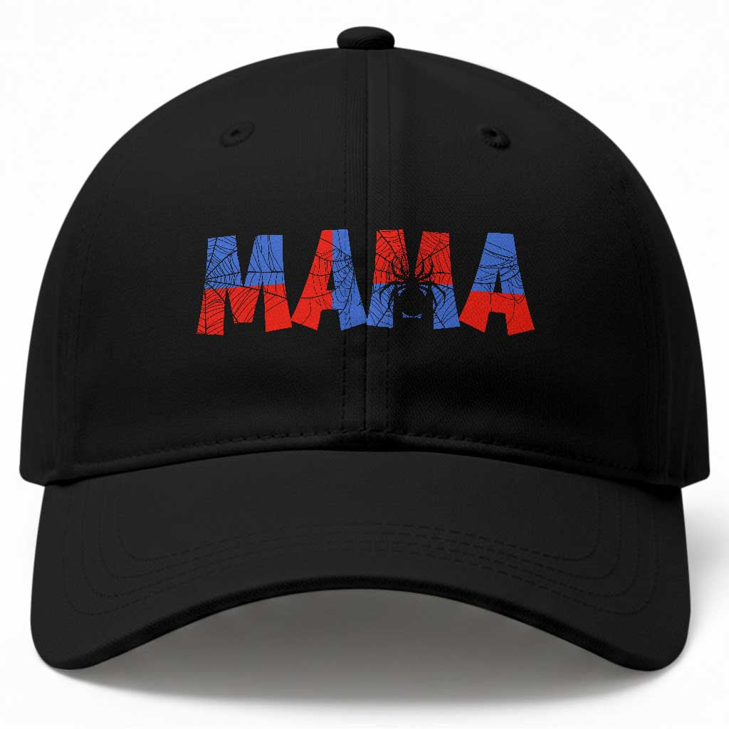 Spooky Mama Spider Web Baseball Cap Cute Halloween Mom Gift TS12 Print Your Wear