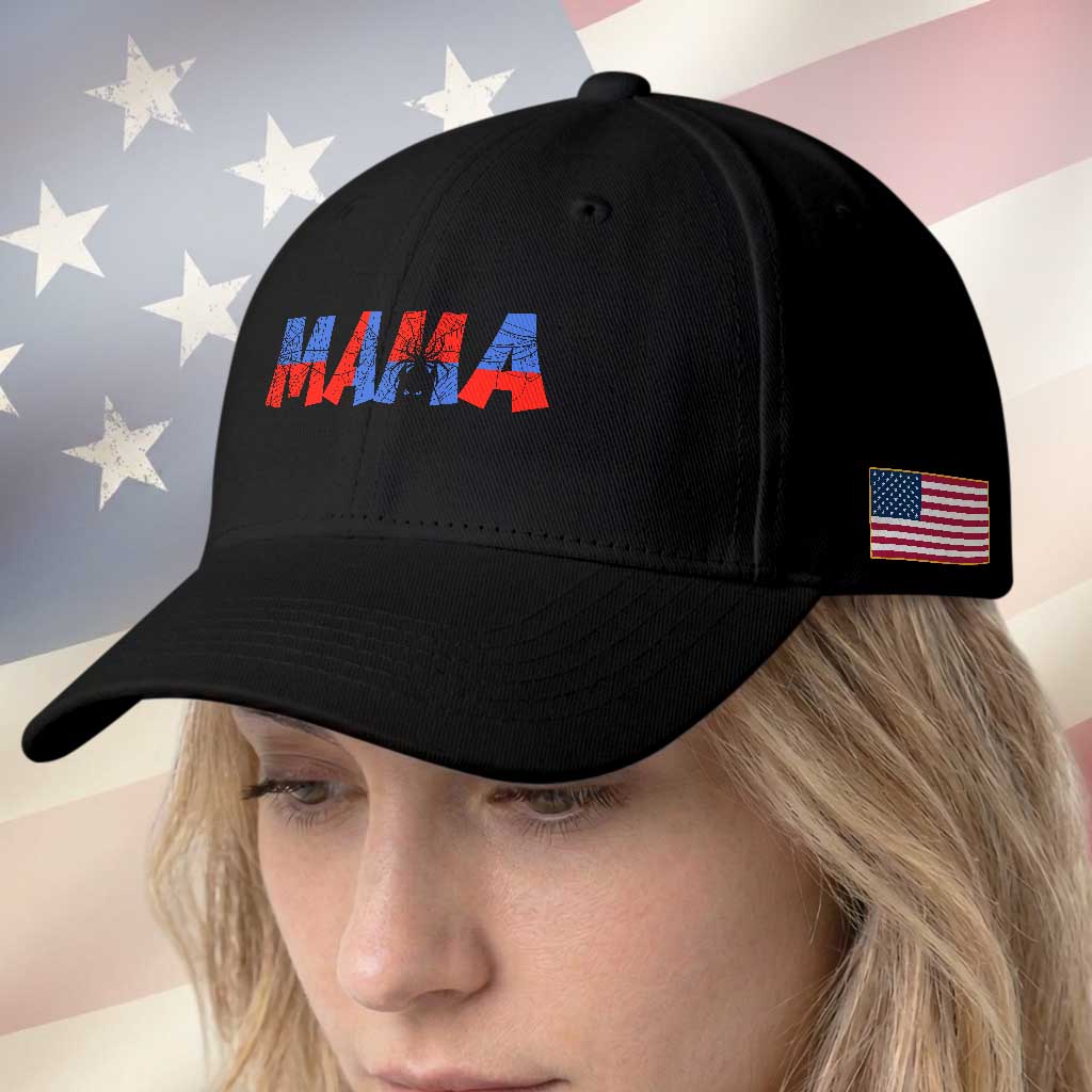 Spooky Mama Spider Web Baseball Cap Cute Halloween Mom Gift TS12 Print Your Wear